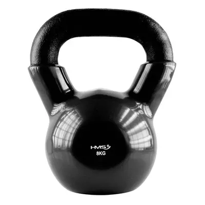 HMS - Vinyl borítású kettlebell KNV08 8 kg, fekete