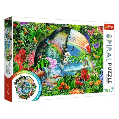 TREFL - Spiral Puzzle 1040 - Trópusi állatok