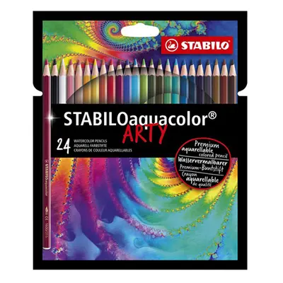 STABILO - Akvarellkréták aquacolor ARTY, 24 db különböző színben