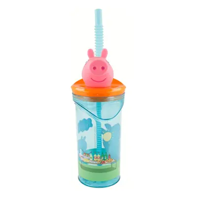 STOR - Műanyag pohár 3D PEPPA PIG figurával, 360ml, 48666