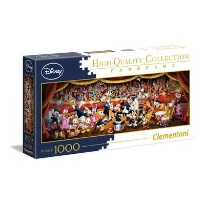 CLEMENTONI - Puzzle 1000 alkatrészek panorama - Disney orchester