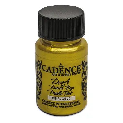 CADENCE - Akrilfesték Cadence D.Metalic, arany, 50ml