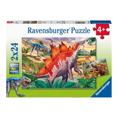 RAVENSBURGER - Dinoszauruszok világa 2x24 darab