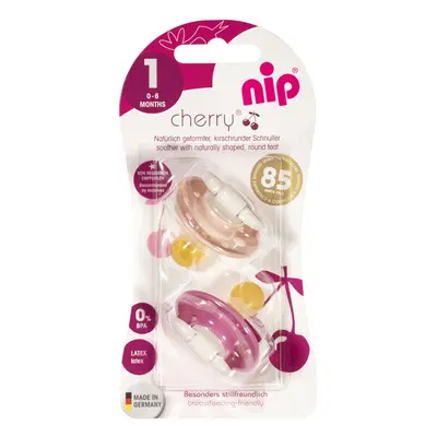 NIP - CHERRY cumizó K, 0-6m, 2db, piros/rózsaszín, piros/rózsaszín