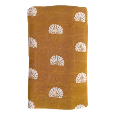 O.B. DESIGNS - Muszlin pelenka 120x120, Ginger / Shell Print