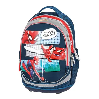 PLAY BAG - Iskolai hátizsák SEVEN anatómiai - Spider Man