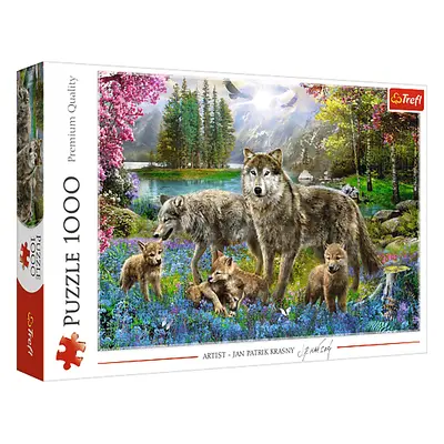 TREFL - Puzzle 1000 - Farkas család