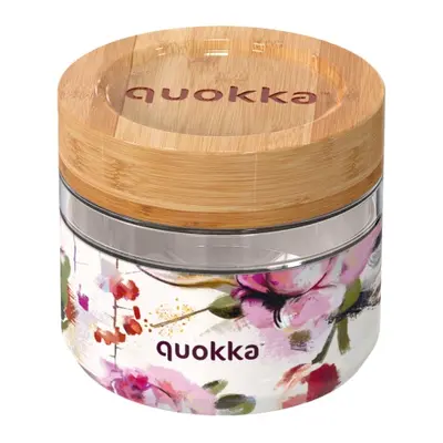 QUOKKA - QUOKKA Üveg ételhordó DARK FLOWERS, 500ml, 40121