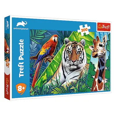 TREFL - Puzzle 300 - Csodálatos állatok / Discovery Animal Planet