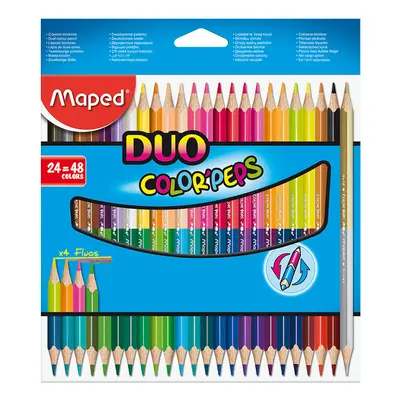 MAPED - Háromszög alakú zsírkréta "COLOR`PEPS DUO", 48 db