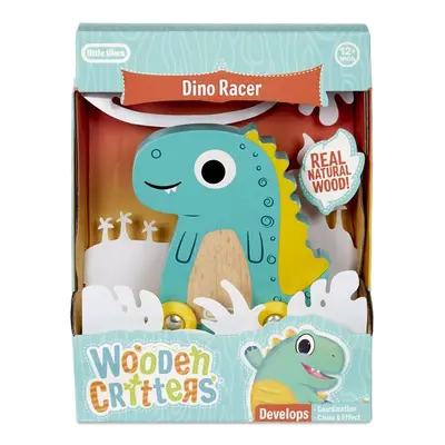 MGA - Little Tikes Wooden Critters fa versenyautó, 3 féle