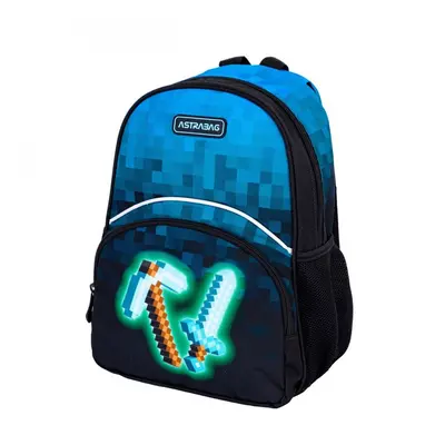 ASTRA - Gyerek hátizsák AstraBAG BLUE PIXEL, AK300, 502024094