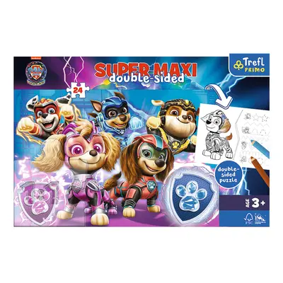 TREFL - Puzzle Super Maxi 24 – Mancs csapat akcióban / Viacom PAW PATROL: THE MIGHTY MOVIE 202