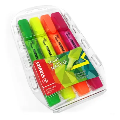 STABILO - Highlighter Swing Cool WOW 4 darabos készlet