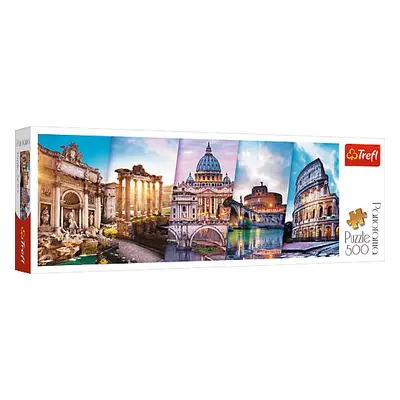 TREFL - Panoramic puzzle 500 - Utazás Olaszországba