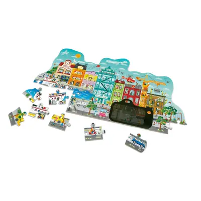 HAPE - Puzzle - Animált város mozgásban, 49 darab