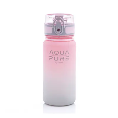 ASTRA - Egészséges palack AQUA PURE 400 ml - pink/grey, 511023001