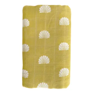 O.B. DESIGNS - Muszlin pelenka 120x120, Pear / Shell Print