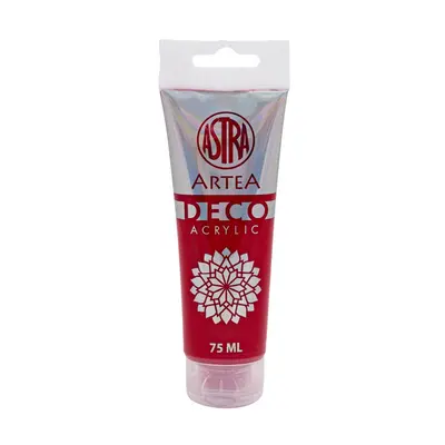 ASTRA - ARTEA Deco, Akril festék 75ml, Deep Red / Sötét piros, 309123005