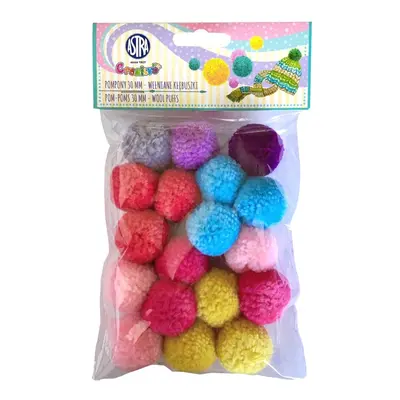 ASTRA - Plüss POMPOM WOOL PUFFS gyapjúgolyók, 30mm, 335121013