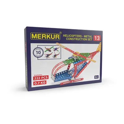 MERKUR - 013 Helikopter, 222 alkatrész, 10 modell