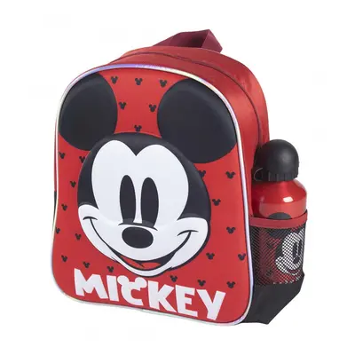 CERDÁ - Szett / Gyerek 3D hátizsák + sport alumínium palack MICKEY MOUSE, 2100003588