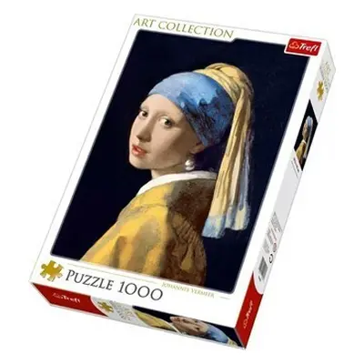 TREFL - Puzzle 1000 Art Collection - Lány gyöngy fülbevalóval