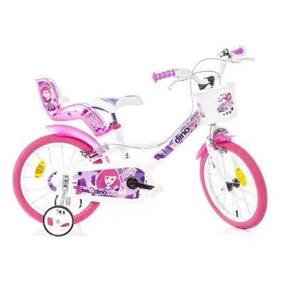 DINO BIKES - Gyermek kerékpár 16" 164RSN-05FY - Fairy fehér 2024