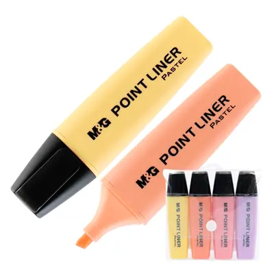 M&G - Highlighter Point Liner Pasztell / szett 4 db