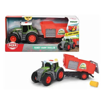 DICKIE - Fendt traktor utánfutóval 26cm