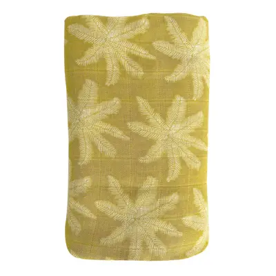 O.B. DESIGNS - Muszlin pelenka 120x120, Pear / Palm Print