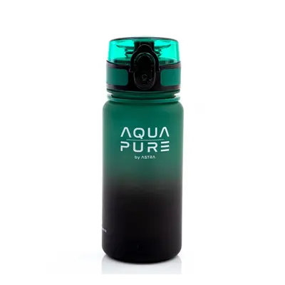 ASTRA - Egészséges palack AQUA PURE 400 ml - green/black, 511023006