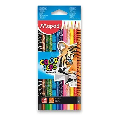 MAPED - Háromszögletű "COLOR'PEPS ANIMAL" 12 db