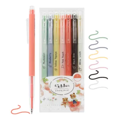 M&G - Fruit Gel Pen 0,5 mm, 7 darabos szett