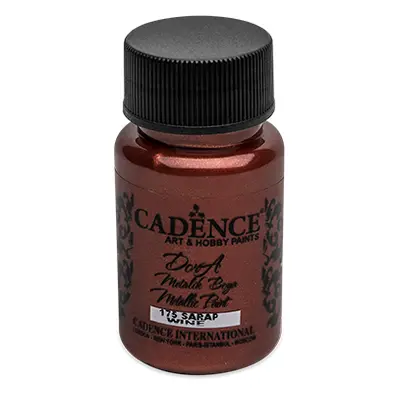 CADENCE - Akrilfesték Cadence D.Metalic, bordó, 50ml