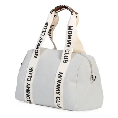 CHILDHOME - Pelenkázó táska Mommy Club Signature Canvas Off White