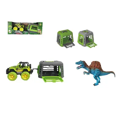 MAC TOYS - Jeep utánfutóval és dinoszaurusszal, termékek keveréke