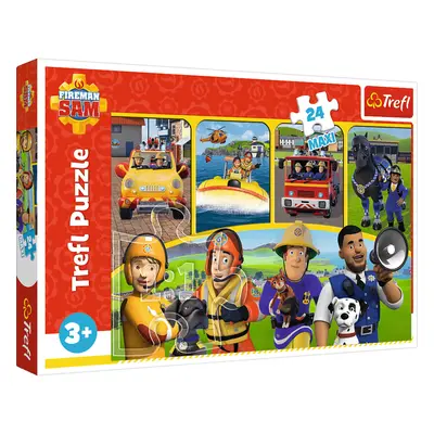 TREFL - Puzzle 24 Maxi - Fireman Sam és barátai / Prism A&D Fireman Sam