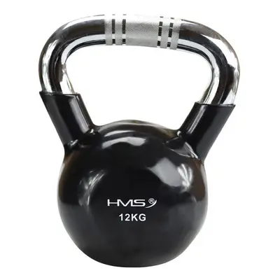 HMS - Kettlebell krómozott markolattal KTC12, 12 kg, fekete