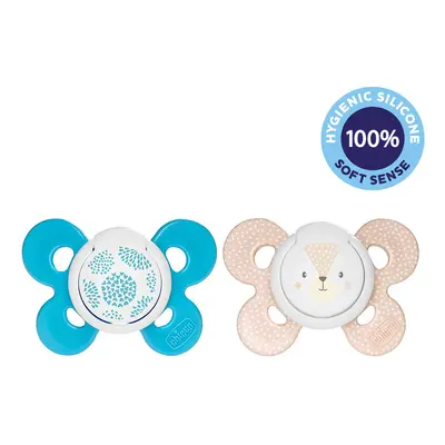 CHICCO - Physio Comfort szilikon cumizó fiúnak - Pöttyök/pöttyök 2 db, 6-16 m