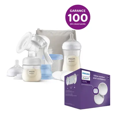 PHILIPS AVENT - Anyatejpumpa kézi Starter csomag + Eldobható melltartó betétek 60 db