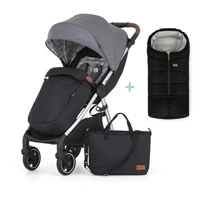 PETITE&MARS - Sport babakocsi Royal2 Silver Ultimate Grey + lábzsák Jibot INGYENES