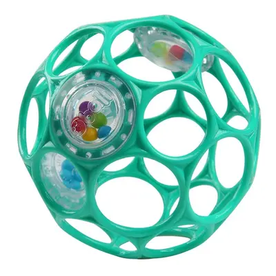 OBALL - Játék RATTLE 10cm dark turquoise 0hó+