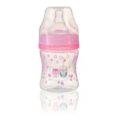 BABYONO - Antikolikás üveg KLASIK rózsaszín 120 ml 0m+