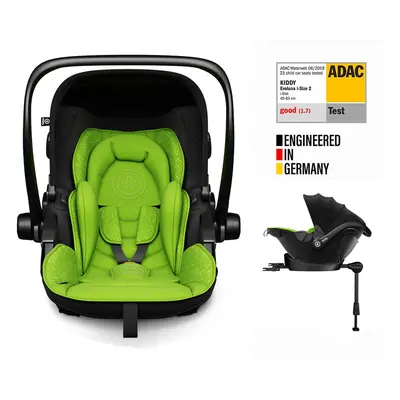 KIDDY - Autóülés Evoluna i-size 2 + Isofix bázis 40-83 cm Lizard Green