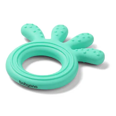 BABYONO - Szilikon rágójáték Octopus menta