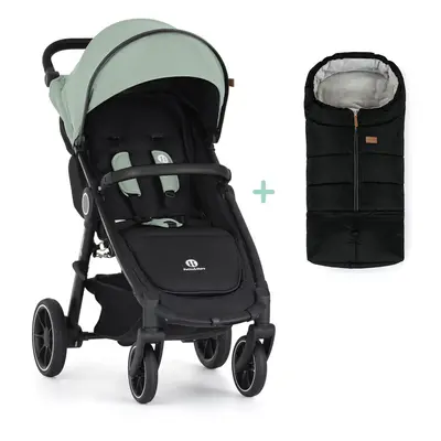 PETITE&MARS - Sport babakocsi Street2 RWS Black Iron Green + lábzsák Jibot INGYENES