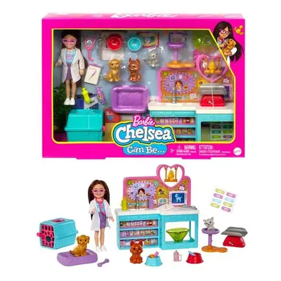 MATTEL - Barbie Chelsea állatorvos játékkészlet