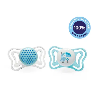 CHICCO - Physio Light szilikon fiú cumi - pöttyös/zsíros 2 db, 2-6 m+