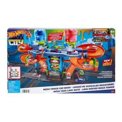 MATTEL - Hot Wheelittle Smoby City Color Shifters autómosó spirállal